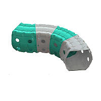 Дитячий Ігровий тунель 01471/1/2/3 Тунель 4 секції  Бірюзово-сірий