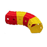 Дитячий Ігровий тунель 01471/1/2/3 Тунель 4 секції  Червоно-жовтий