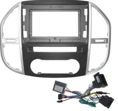 Автомобільна панель рамка для Mercedes Benz і кабель живлення для андроїд магнітол