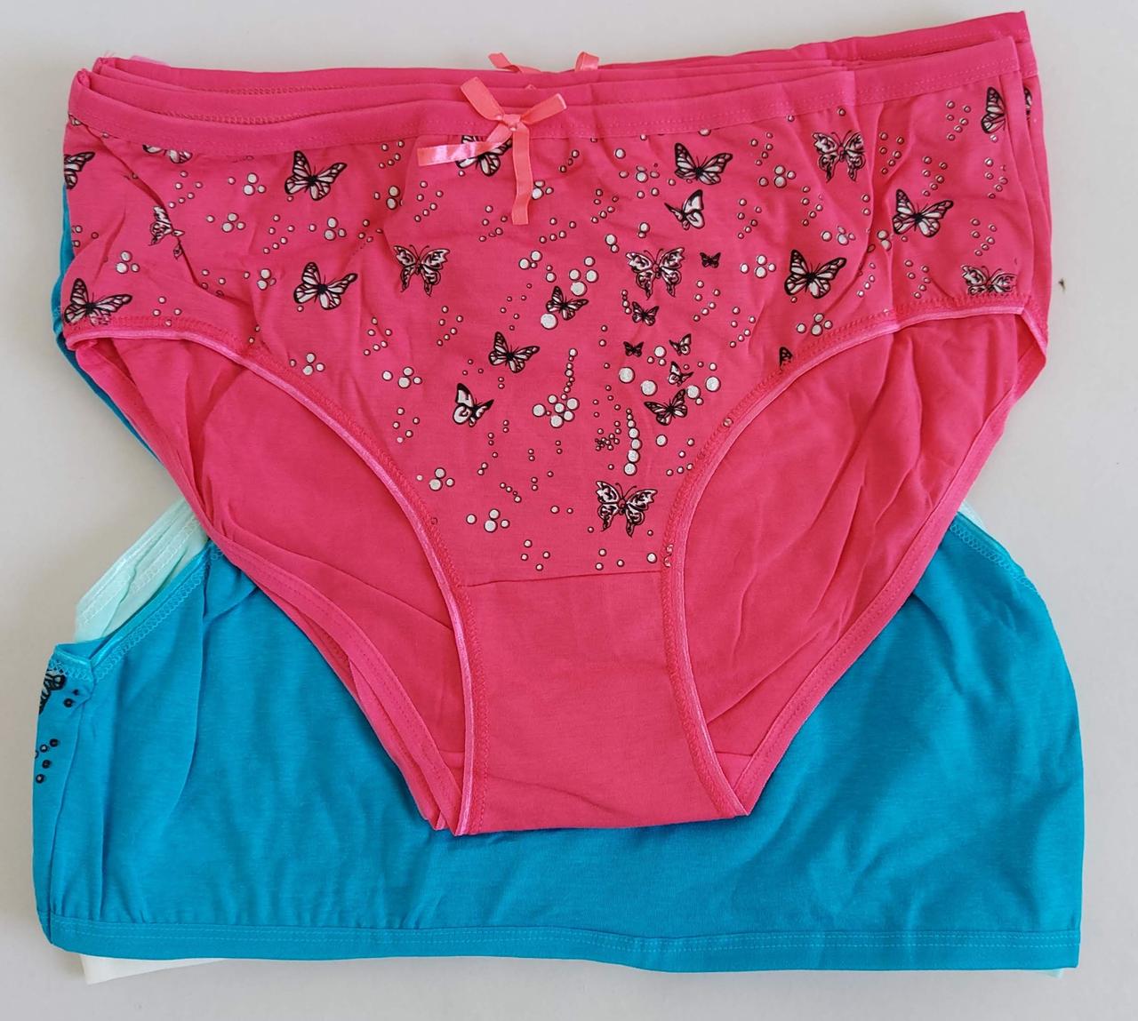 Жіночі труси «Метелики» з високою талією (10 шт), фото 1