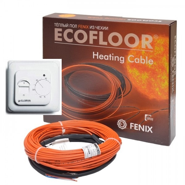 2,2 - 1,9 m2 Тепла підлога електрична 320Вт 18.5 м Fenix Ecofloor (Чехія) ADSV18 для укладання під плитку - фото 4 - id-p1385421101