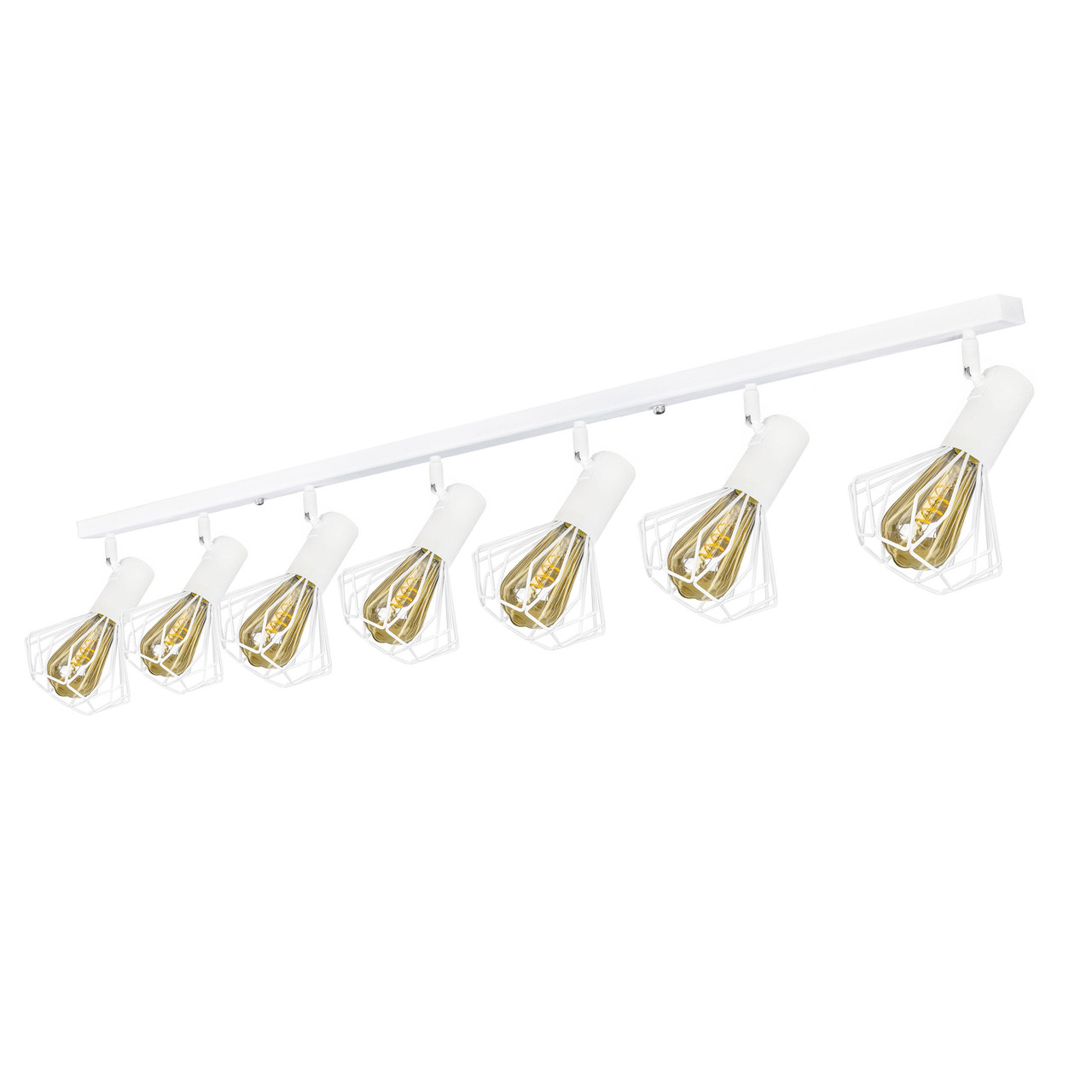 Світильник на планці з поворотними плафонами 7-Е27 Diadem NL 22151-7 WH, фото 1