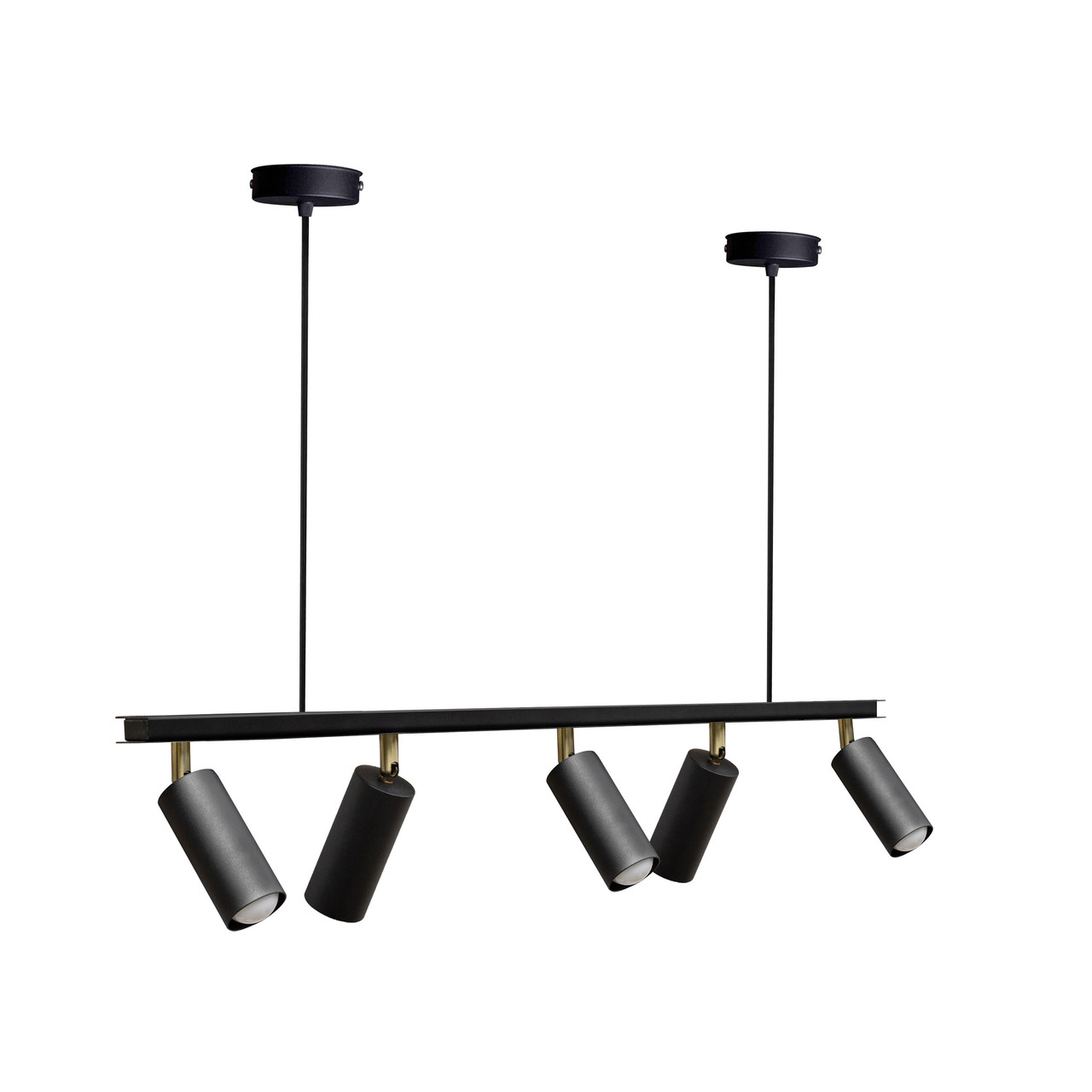 Світильник циліндр стельовий поворотний Е27-5 Tube NL 2450-5 BK, фото 1