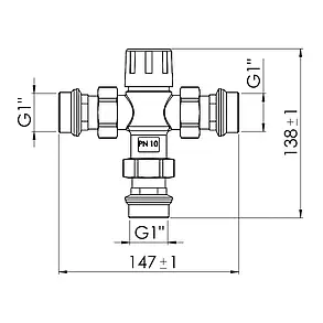 Змішувач термостатичний SD Forte 1" SF010W25, фото 2