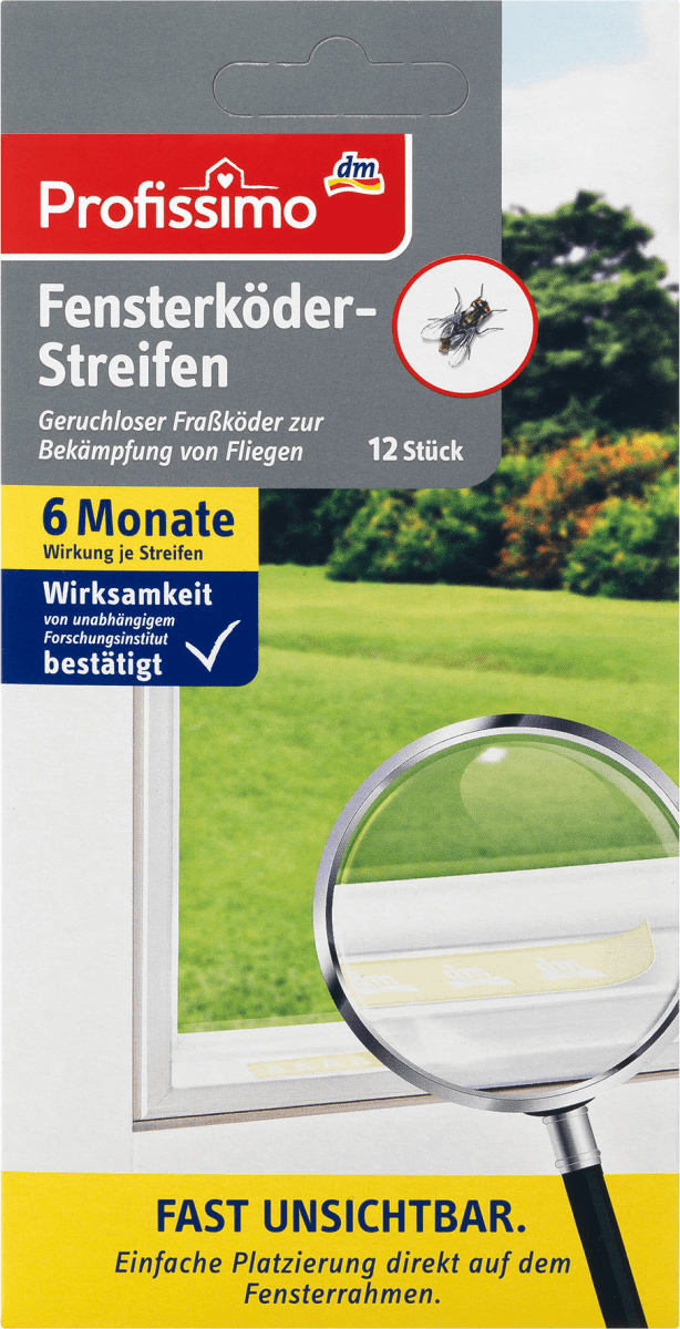 Пастка для мух Profissimo Fensterköder-Streifen, 12 шт.