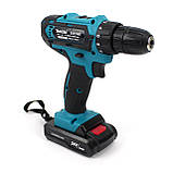 Акумуляторний шурупокрут Makita 550 DWE 24 V, 5.0 AH з набором інструментів у кейсі та гнучким валом МАКИТА, фото 4