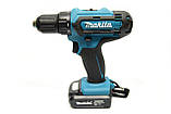 Акумуляторний шурупокрут Makita 550 DWE 24 V, 5.0 AH з набором інструментів у кейсі та гнучким валом МАКИТА, фото 5