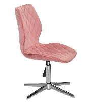 Стілець Toni Modern Base теракот 1018 велюр на хромованій хрестовині зі стопками, фото 2