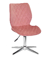 Стілець Toni Modern Base теракот 1018 велюр на хромованій хрестовині зі стопками, фото 6