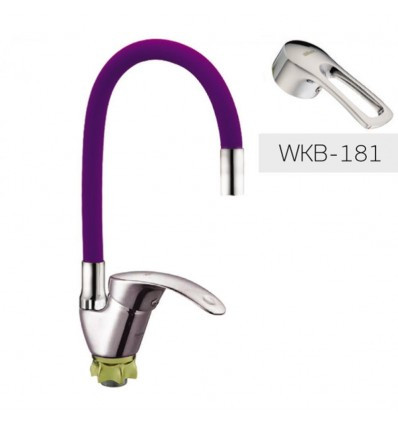 Змішувач для кухні з гнучким виливом ZX YUB-A181 Reflector Purple