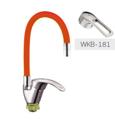 Змішувач для кухні з гнучким виливом ZX YUB-A181 Reflector Orange