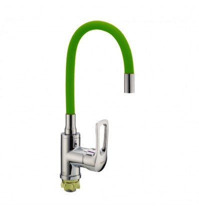 Змішувач для кухні з гнучким виливом ZX SAR 181 REFLECTOR GREEN