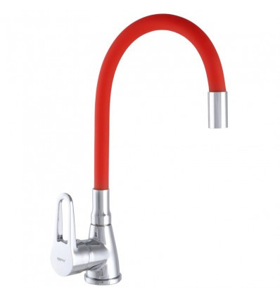 Змішувач для кухні з гнучким виливом ZX SOP7 045 REFLECTOR RED