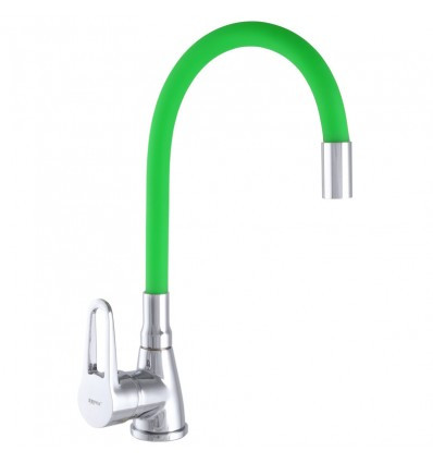 Змішувач для кухні з гнучким виливом ZX SOP7 045 REFLECTOR GREEN, фото 1