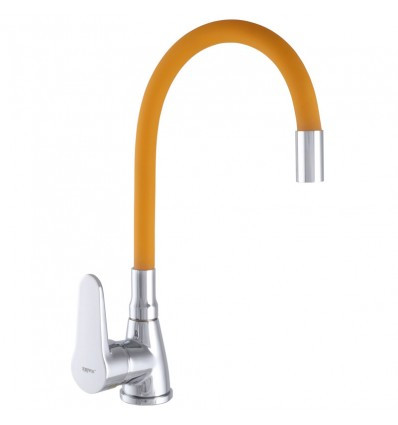 Змішувач для кухні з гнучким виливом ZX SOP7 146 REFLECTOR ORANGE