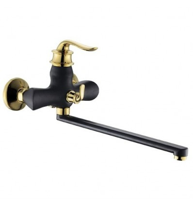 Змішувач для ванни ZX Z22219-6 euro Чорний-Золото