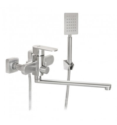 Змішувач для ванни з нержавійки з лійкою MX AVA-006 (EURO)