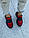 Зручні кросівки з натуральної шкіри/замші Код 2507-36 червоний, фото 8