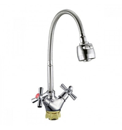 Змішувач для кухні з гнучким виливом ZX TLH-A722 Reflector