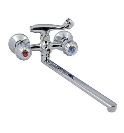 Змішувач для ванни 143 Smes-Round (круглі ручки апельсин)