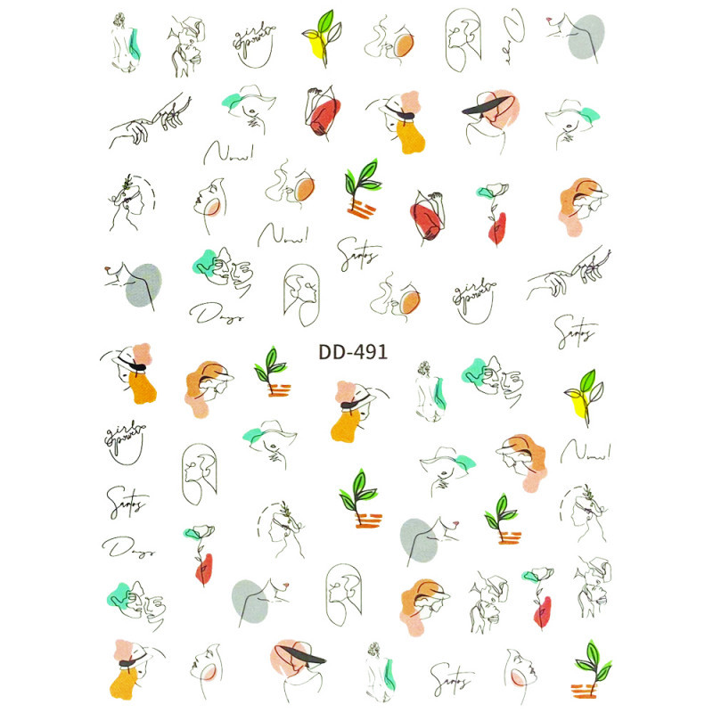 Стікери для нігтів DD-491, фото 1