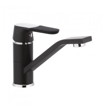 Змішувач для кухні MX PREMIUM TIGER 555-15CM ГАЙКА (BLACK)