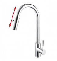 Змішувач для кухні з висувною лійкою MX SUS-014-A