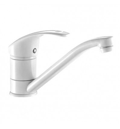 Змішувач для кухні з коротким виливом Hb MARS 004-15 СМ WHITE