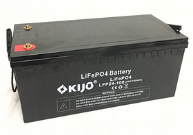 Літій-залізо-фосфатний акумулятор Kijo LiFePO4-24V100Ah для сонячної станції
