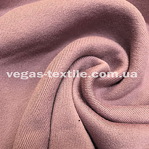 Тканина футер тринитка на флісі Пудра Китай