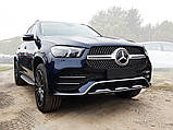 Захисна накладка на задній бампер для Mercedes-Benz GLE-Class II W167 2019-2023 /срібляста нерж.сталь/, фото 7