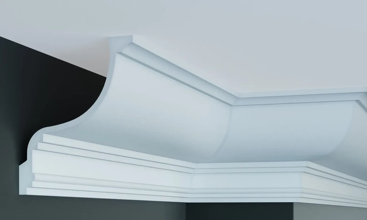 Стельовий плінтус Gaudi P2024 (18,3х15,1)см, довжина 2м