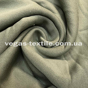 Тканина футер тринитка з начосом Оливковий (ширина 1.8 м) Китай