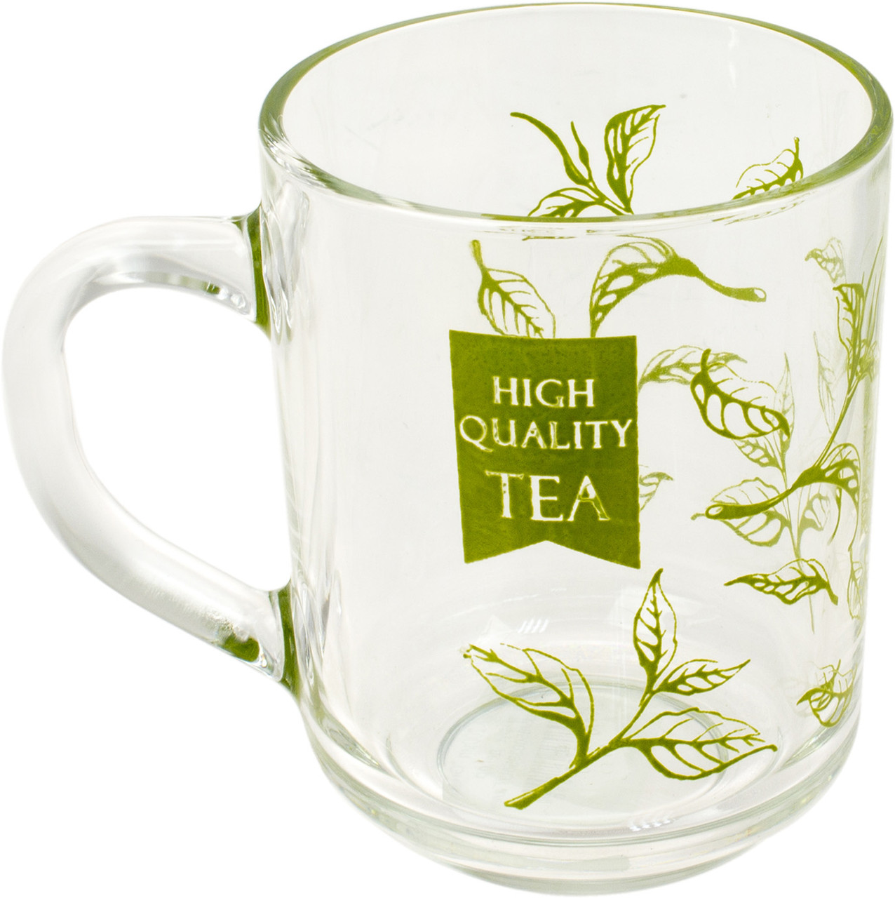 Чашка скло 200мл "Green Tea" Ouality tеа коло .декор №07c1335/85003956L/Галерея/(20)