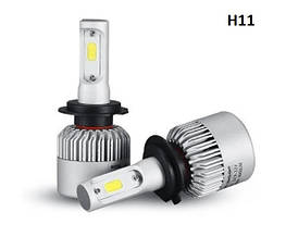 Світлодіодні автомобільні лампи Led h11 з цоколем BF, фото 2