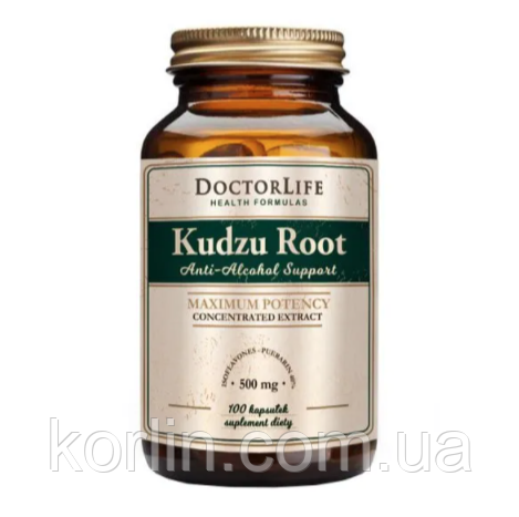 Кудзу Корінь Біодобавка Для Очищення Організму 100 кап Doctor Life Kudzu Root 500 mg США Доставка з ЄС