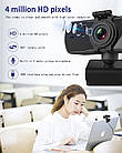 Вебкамера 2K Quad HD (2560х1440) з мікрофоном USB вебкамера з автофокусом для ПК комп'ютера UTM Webcam, фото 3