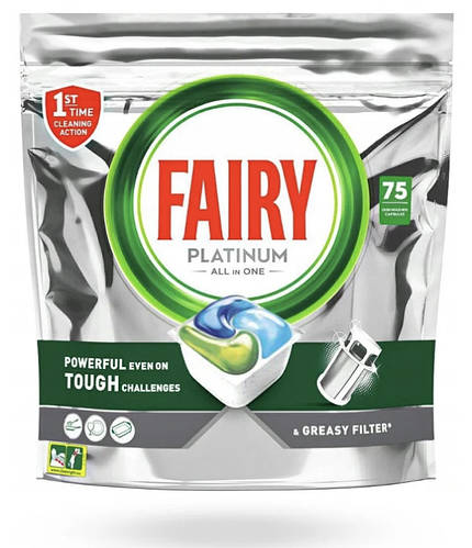 Купить FAIRY Platinum 75шт, таблетки для посудомоечной машины, цена 619 ...