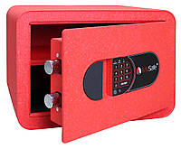 Сейф мебельный Griffon MSR.25.Е RED (ВxШxГ:250x350x260), сейф для дома, сейф для денег, сейф для документов