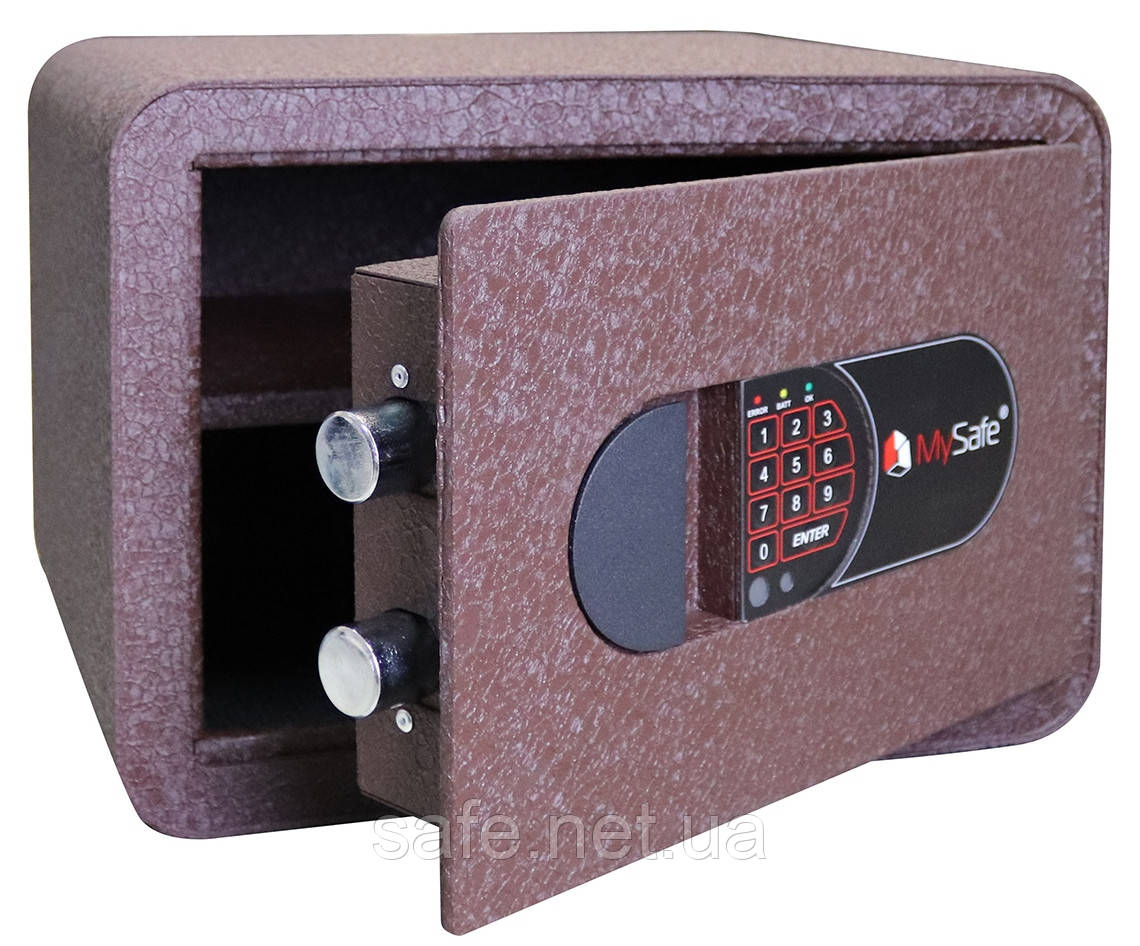 Сейф меблевий Griffon MSR.25.Е BROWN (ВxШxГ:250x350x260), сейф для дому, сейф для грошей, сейф для документів