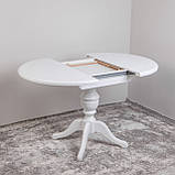 Круглий білий розсувний стіл "Allegro", фото 3