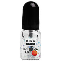 Олія для кутикули Kira Nails Cuticle Oil Peach, 2 мл