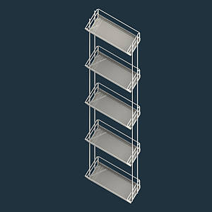 Торговий дисплей під шоколад на 5 полиць
