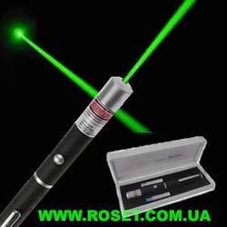 Лазерна зелена указка Green Laser Pointer c 5 насадками