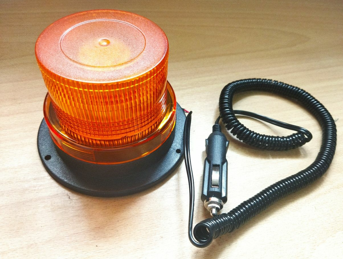 Проблисковий маяк оранжевий LED, 130*96mm