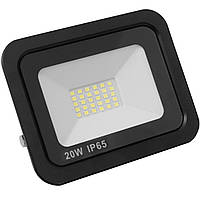 Світлодіодний EUROLAMP LED SMD Прожектор чорний з радіатором NEW 20 W 6000 K