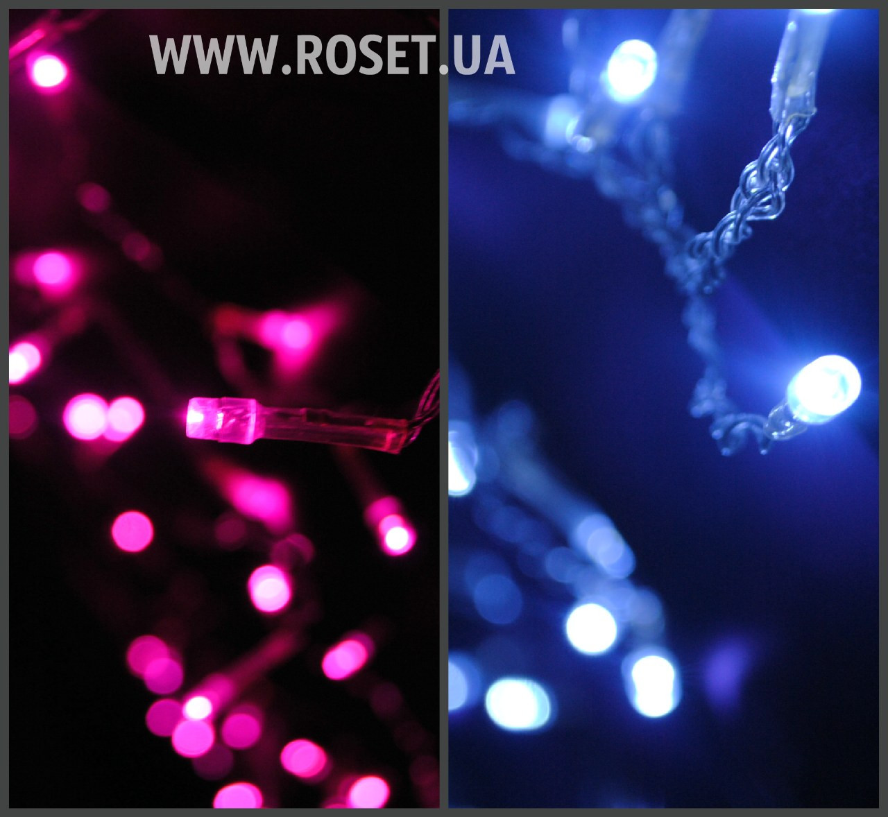 Гирлянда светодиодная бахрома 120 LED, 3 метра на 0,65 м ( белая, синяя) - фото 7 - id-p1457623447