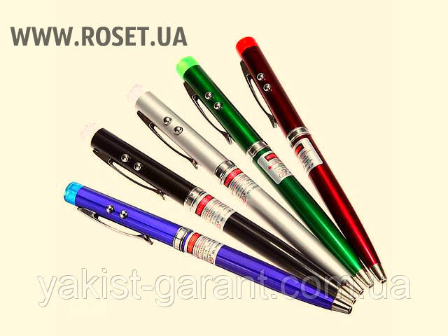 Кулькова Ручка 3 в 1 - лазер+ліхтарик, фото 1