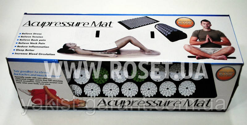 Масажний килимок-валик (аплікатор) - Acupressure Mat, фото 1