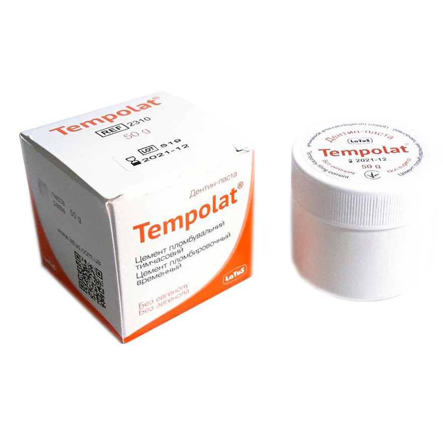 Tempolat (Темполат), флакон 50 г, тимчасовий пломбувальний матеріал, Latus